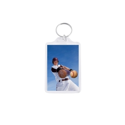 1 3/4 x  2 3/4 Inch Acrylic Snap In Photo Key Chain (pack of 25)