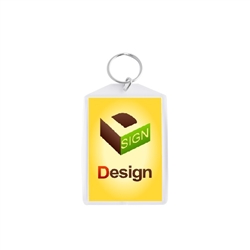 2 x 3 Inch Acrylic Snap In Photo Key Chain (pack of 25)