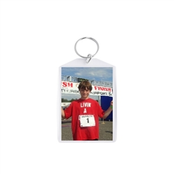 2 x 3 Inch Plastic Snap In Photo Key Chain (pack of 100)
